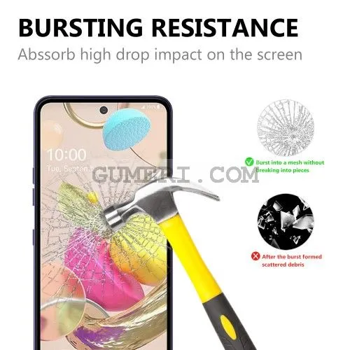 LG K52 - Стъклен Протектор за Целия Екран - Full Glue
